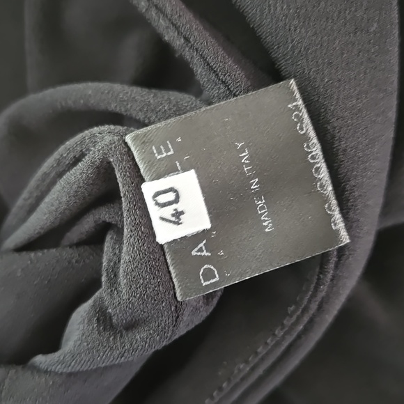 Daniele Carlotta Black Fringe Mini Skirt Size L - Picture 5 of 5